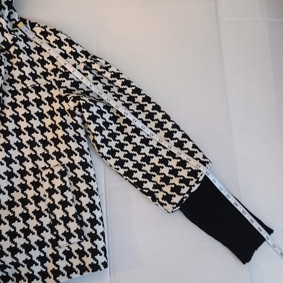 Therapy Houndstooth Swing Jacket Black & White Audrey Hepburn Style Women’s M EU - Picture 13 of 15